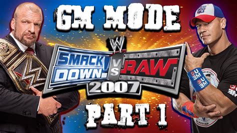 smackdown vs raw 2007 gm mode